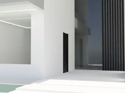 cozy house in high-tech style 3D model