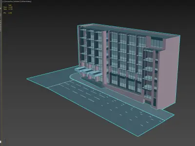 Modern Office Building 3D model
