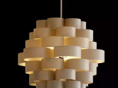 White Clouds Pendant 3D model