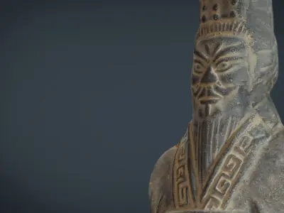 Terracota Soldier 2 Low-poly 3D model