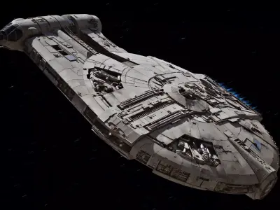 YT-2400 Light Freighter Outrider 3D model