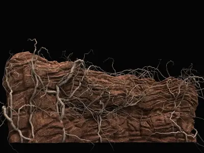 Desert cliff 3D model