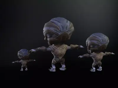 Minimonster6Pack1 Low-poly 3D model