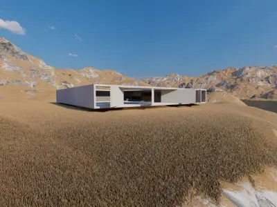 Casa Scene-villa-modern house 3D model 75