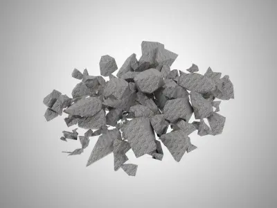 Storm Grey Rock 3D model