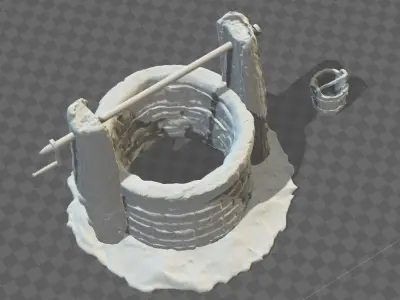 Ancient water well  3D print model