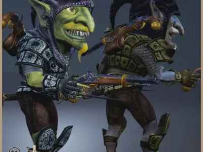 Goblin Bandit Light Version Low-poly 3D model