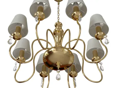 Hanging chandelier Meki 4723-8 3D model