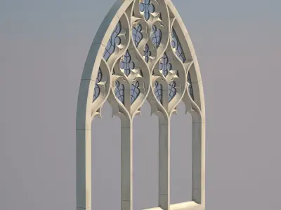 Gothic Window Type 1 model 3D model