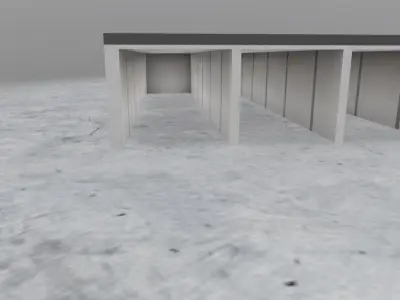 EDDB Technical Building 4 Low-poly 3D model