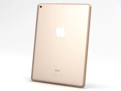 Apple iPad 9-7 2017 Gold Low-poly 3D model