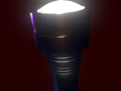 Flashlight 3D model Low-poly 3D model