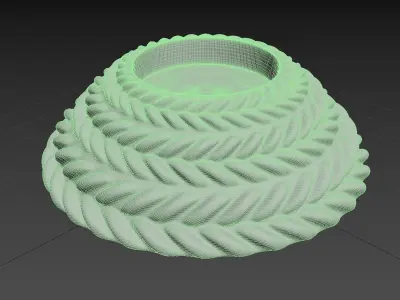 Tealight Holder Rope Effect Harmony 3D print model
