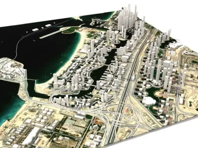 Dubai Marina United Arab Emirates 3D model