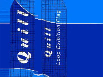 Animated Flags and Banner 8 in1 Low-poly 3D model