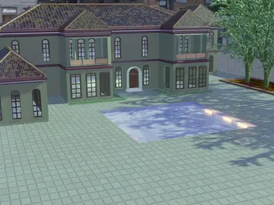 Residential Building Exterior Design 3D model