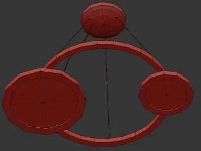 Eclisse LED Chandelier 3D model