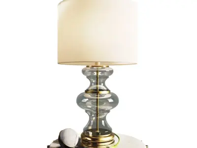 ABLE LAMP JASMINE GLASS POTTERYBARN  3D model