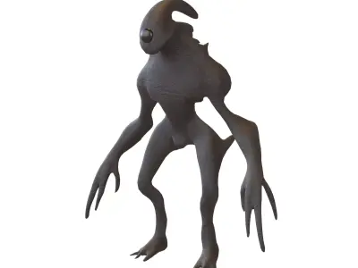 Aliens Monster v3 002 Low-poly 3D model