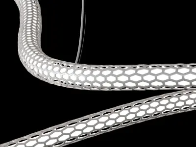 Pendant lamps squiggle h4 black and white 3D model