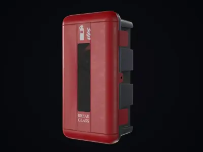 Fire Extinguisher low poly game ready Low-poly 3D model