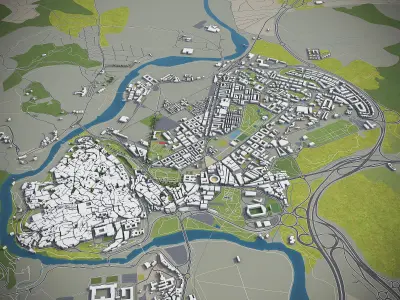 Toledo - Spain Low-poly 3D model