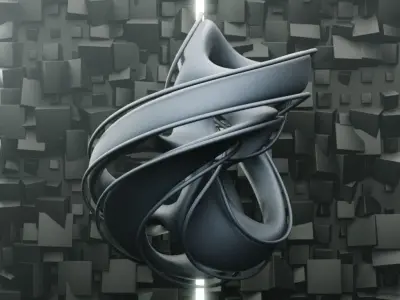 Abstract art kitbash set - create abstract art in minutes 3D model