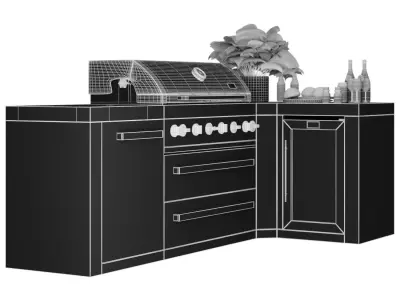 Mont Alpi BBQ 3D model