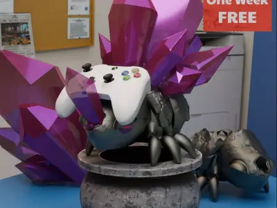 Crystal Bug Controller Stand 3D print model