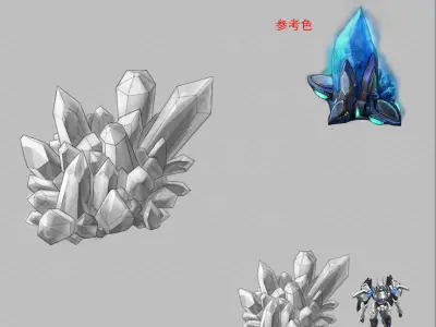 Legacy - Crystal Ore 03 3D model