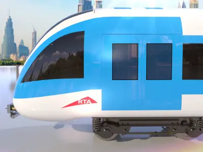 Dubai metro 3D model