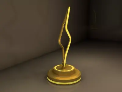 Gold Lamp 3D model