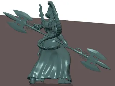 Female Alien Seer Elf 3D print model