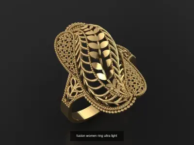 ultra light fusion models  women  3D Model Pack