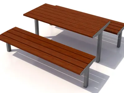 MMCite Vera Solo Bench and Table 3D model
