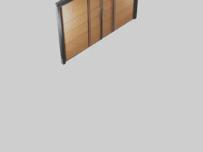 Pocket sliding door model Low-poly 3D model
