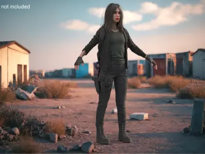  Female Tactical Outfit Dirty 