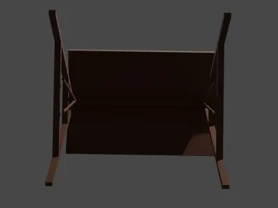 Low-poly swing chair Free low-poly 3D model