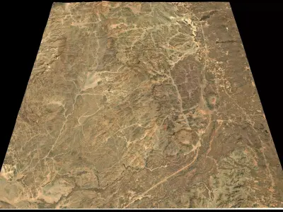 Mecca and the Red Sea coast of Saudi Arabia - tile n23 e39 3D model