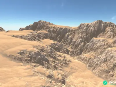 Canyon Cliff 04 3D model