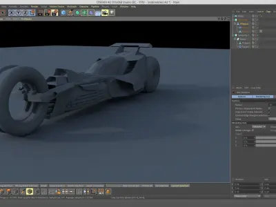 Redline bike Low-poly 3D model