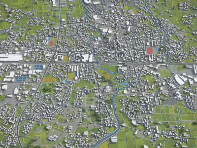 Chikugo Low-poly 3D model