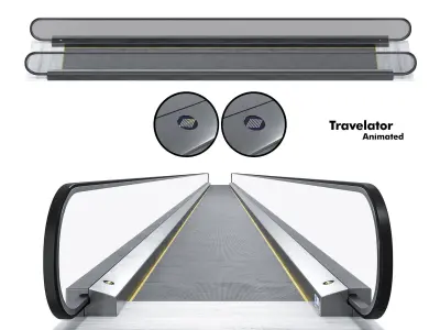 Travelator - Animated 3D model