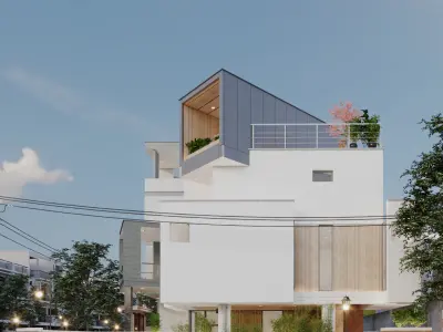 Residential Exterior Interior full Package - Sketchup 3D Scene 3D model