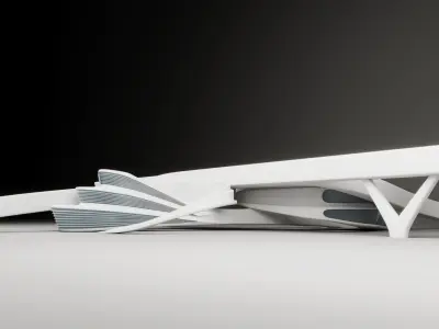 Future building 02 3D model purchase