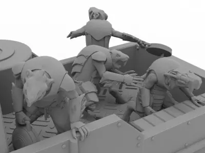 Cheese Stealer Cult - Vehicle Crew 3D print model