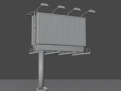 Street Billboards 3D model