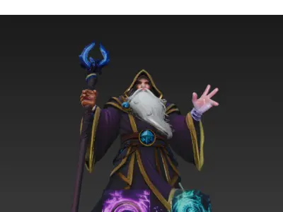 The Archmage Ascendant - Master of the Elemental Realms 3D model