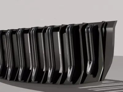 Sedan Main grill Intake 3D model