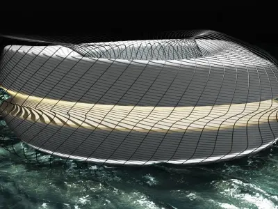 Sci-fi parametric structure 3D model